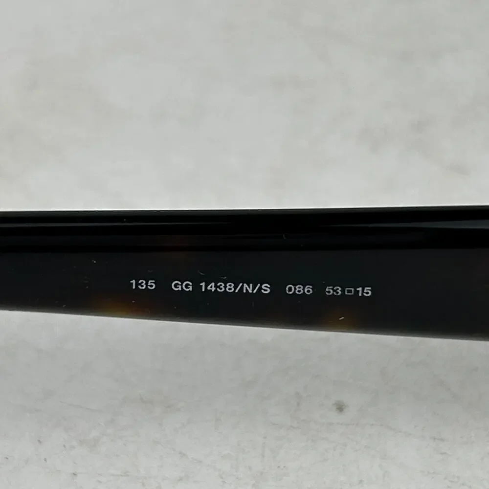 Gucci GG1438 086 Eyeglasses Frame Unisex Adults Black Full Rim Eyewear 53-15-135